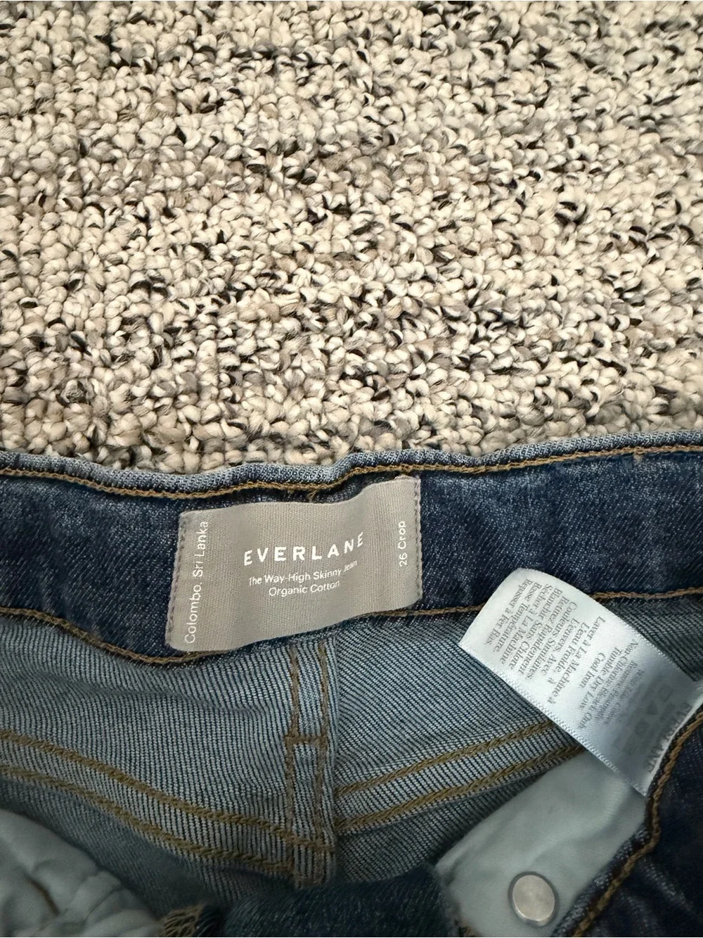 Everlane 3/4 Way High Skinny Jeans in blue navy - Picture 3 of 3